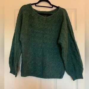 Cozy Teal Abercrombie Boatneck Sweater